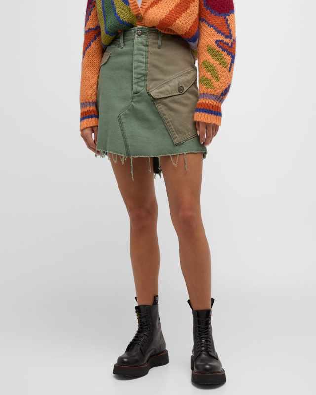 The G. I. Jane Denim Mini Skirt
